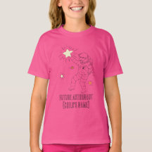 Personlig framtida astronaut barn t-shirt