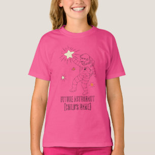 Personlig framtida astronaut barn t-shirt