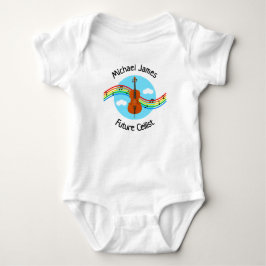 Personlig framtida cellist bodysuit t shirt
