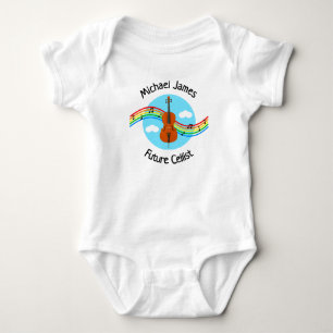 Personlig framtida cellist bodysuit t shirt