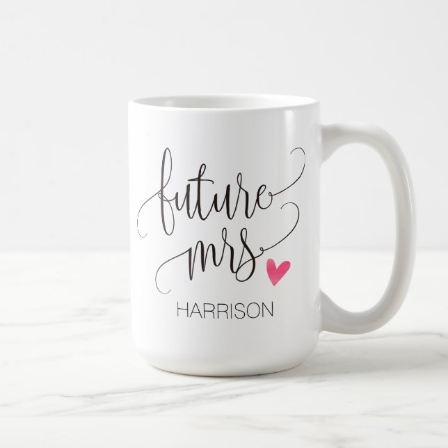 Personlig,Framtida fru-4 Kaffemugg (Höger)