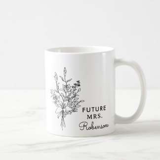 Personlig Framtida Fru Anpassad Brud Att Bli Namn Kaffemugg