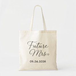 Personlig framtida fru bröllopsdatum Totebag Tygkasse