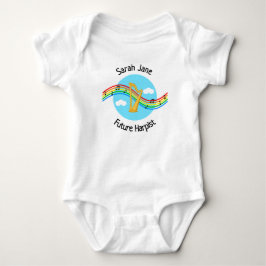 Personlig framtida harpist bodysuit t shirt