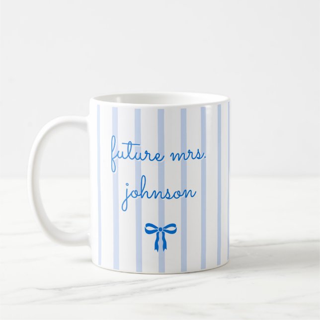 Personlig Framtida Mrs Rand Engagerad Brud Att Var Kaffemugg (Vänster)