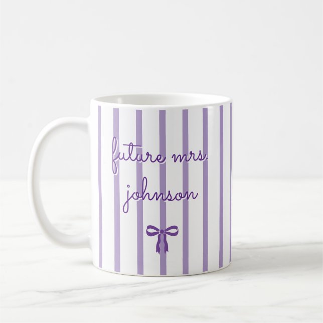 Personlig Framtida Mrs Rand Engagerad Brud Att Var Kaffemugg (Vänster)