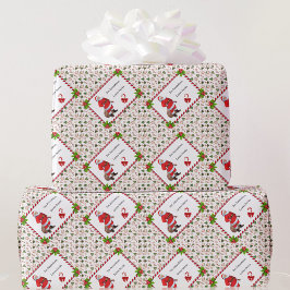 Personlig från Jultomten Candy cane jul Presentpapper