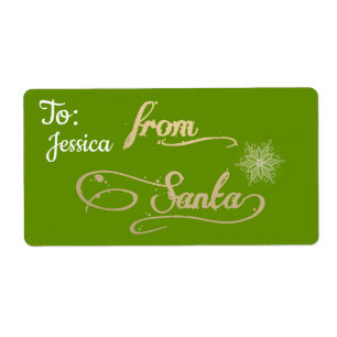 Personlig från jultomten fraktsedel