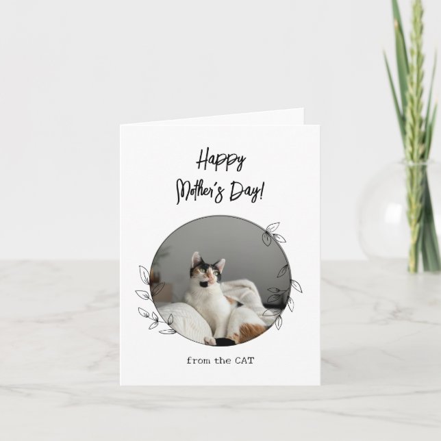 Personlig Från Katten Glad Mors Dag  Kort (Framsida)
