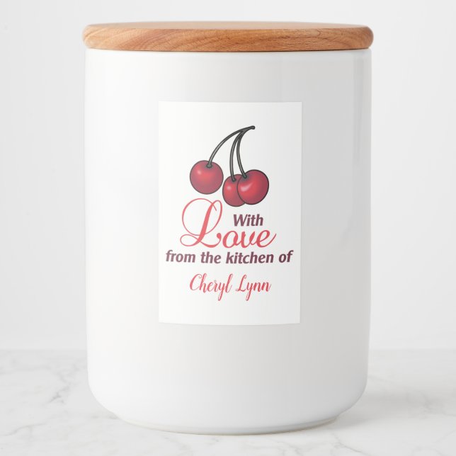 Personlig från köket mat etikett (Framsida)