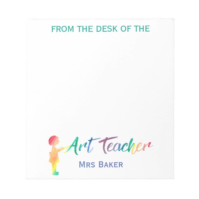 Personlig från konsthärdaren färgstark anteckningsblock (Framsida)