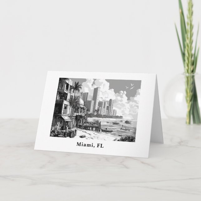 Personlig från Miami FL-resa Helgkort (Framsida)