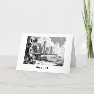 Personlig från Miami FL-resa Helgkort