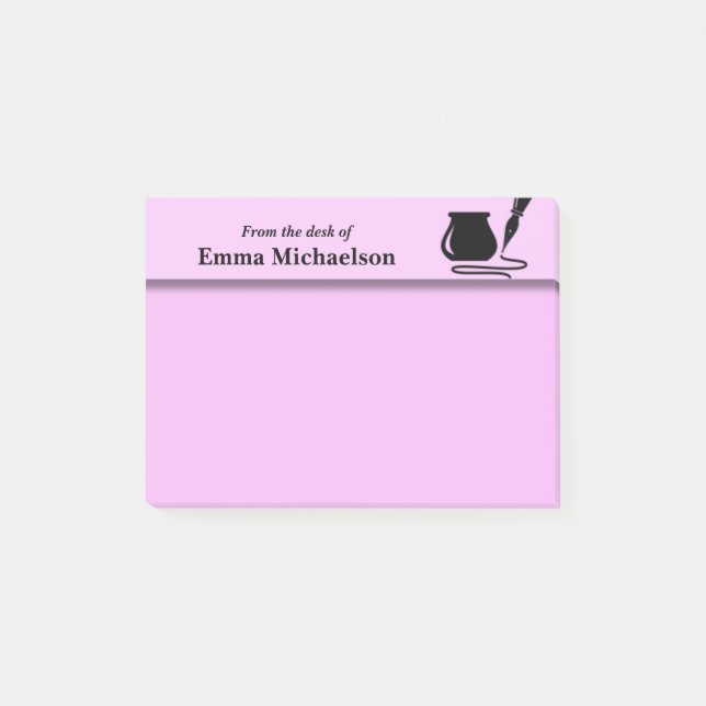 Personlig från Office-kontoret, rosa Post-it Block (Framsida)
