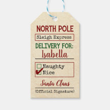 Personlig från Santa Gift-Märkrn