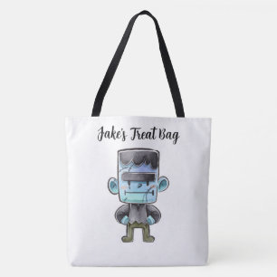 Personlig Frankenstein Treat Tote Bag Tygkasse