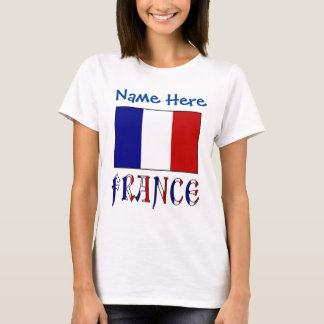 Personlig Frankrikes Flagga Kulturarv Kvinnor T Shirt
