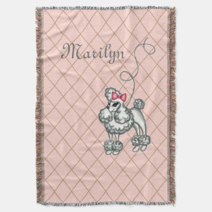 Personlig Fransk Blanket Gift Pudel Filt