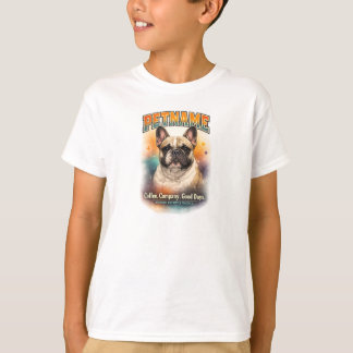 Personlig fransk Bulldog Coffee-tröja T Shirt