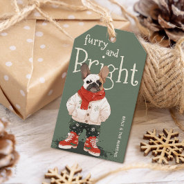 Personlig Fransk Bulldog Hund Helgdag Gift-Märkre Presentetikett