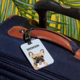 Personlig fransk bulldogg | Frenchie Bagagebricka