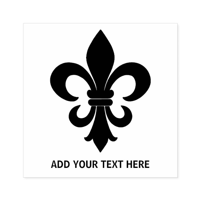 Personlig Fransk Fleur de Lis Stämpel (Tryck)