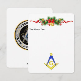 Personlig Freemason-julkort Julkort