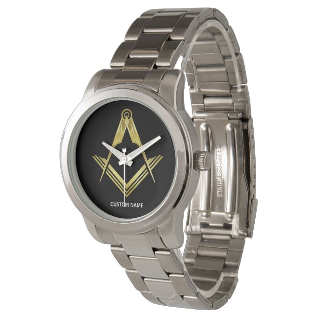 Personlig Freemason-presentationer | Masonic Watch Armbandsur (Vinklad)