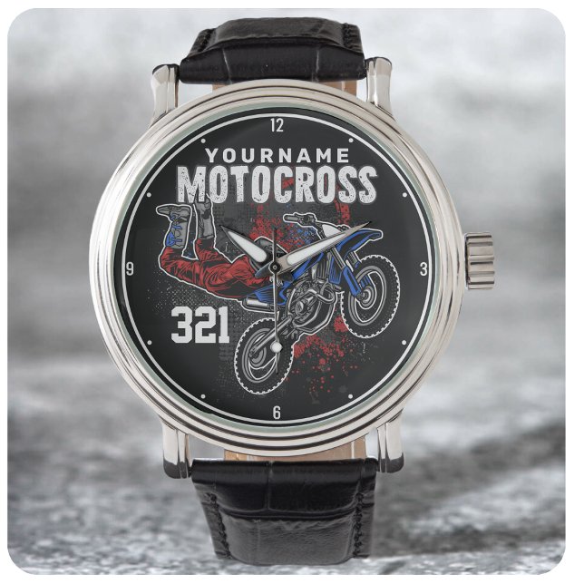 Personlig Freestyle Motocross Tävla FMX-test Armbandsur (Skapare uppladdad)