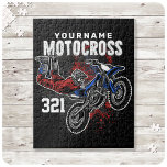 Personlig Freestyle Motocross Tävla FMX-test Pussel<br><div class="desc">Anpassat namn Dirt Bike Rider Motocross Tävla Moto Racer Motorcycle Gifts - Välj Färg och Anpassa med ditt namn eller Anpassningsbar Text!</div>