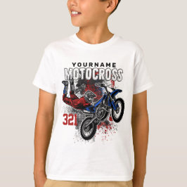 Personlig Freestyle Motocross Tävla FMX-test T Shirt