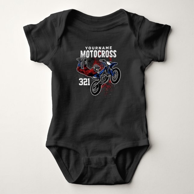 Personlig Freestyle Motocross Tävla FMX Trick T Shirt (Framsida)