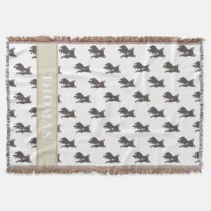 Personlig Frenchie (Black Brindle) Baby Blanket Filt