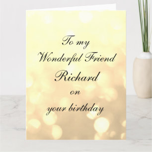 Personlig Friend Birthday Kort