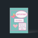 Personlig Friend Grattis på födelsedagen Hälsning Kort<br><div class="desc">Snyggt hjärta utformar det bästa grattis på födelsedagen-kortet med personlig namn. Din bästa vän kommer att ge söt-kortsdesignen kärlek.</div>