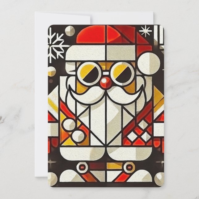 Personlig Friendly Jultomten Business Julkort (Framsida)