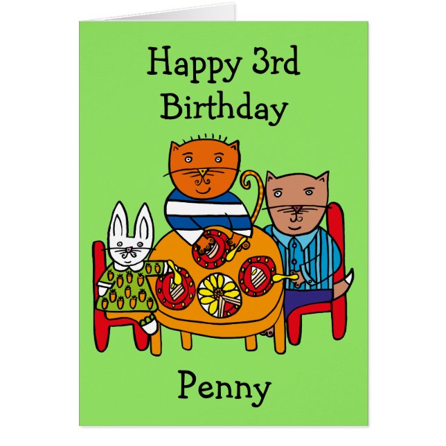 Personlig Friends Party Hälsningskort (Framsidan)