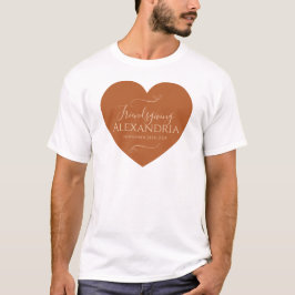 Personlig Friendsgiving-hjärta-partygåva T Shirt