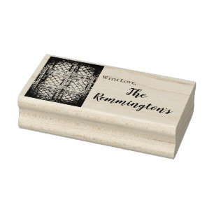 Personlig Frimärke Rustic Tin Panel Ceiling Countr Stämpel