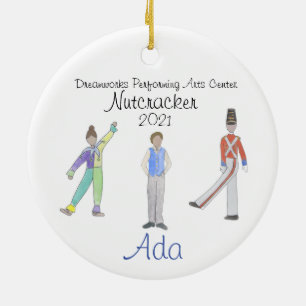 Personlig Fritz/Solider/Flower Nutcracker Ceram Julgransprydnad Keramik