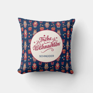 Personlig Frohe Weihnachten Kudde