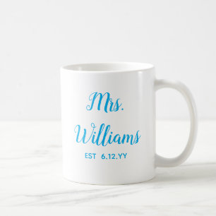 Personlig fru Est er Date Bride Gift-Anpassningsba Kaffemugg