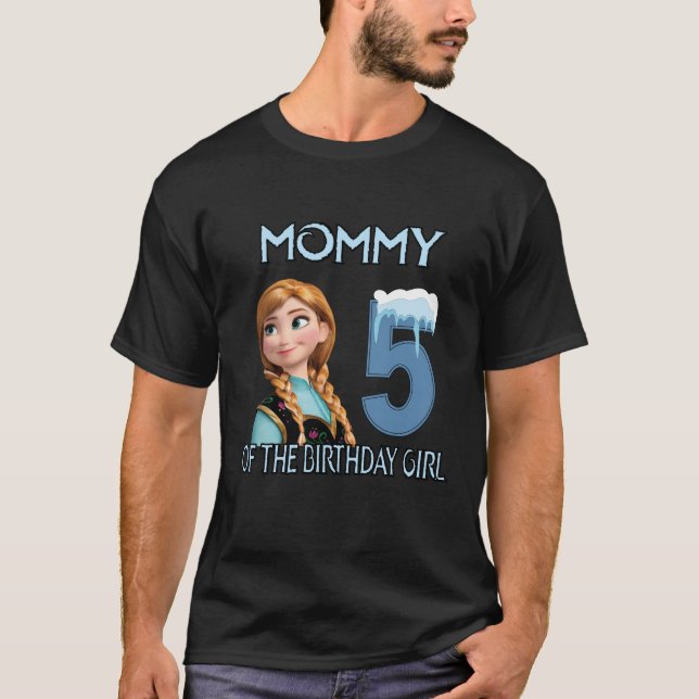 Personlig Fryst Birthday Shirt, Birthday-skjorta T Shirt (Framsida)