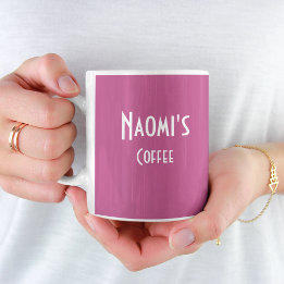 Personlig Fuchsia Coffee Mugg