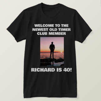 Personlig Funny 40th Milestone Birthday T-Shirt