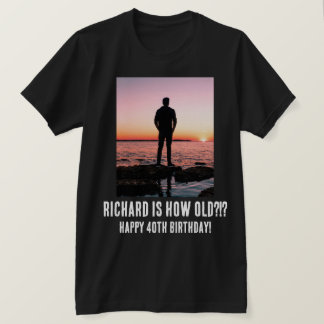 Personlig Funny 40th Milestone Birthday T-Shirt