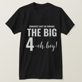 Personlig Funny 40th Milestone Birthday T-Shirt
