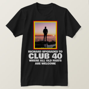 Personlig Funny 40th Milestone Birthday T-Shirt
