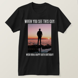 Personlig Funny 50:e milstolpen Birthday T-Shirt