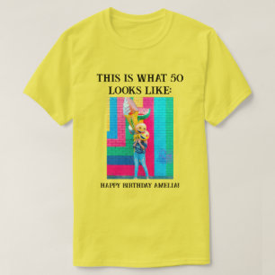 Personlig Funny 50:e milstolpen Birthday T-Shirt